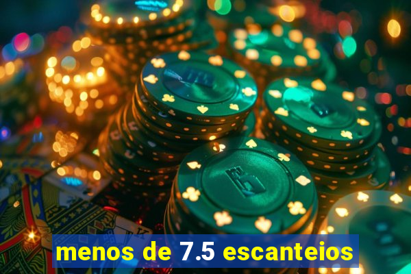 menos de 7.5 escanteios